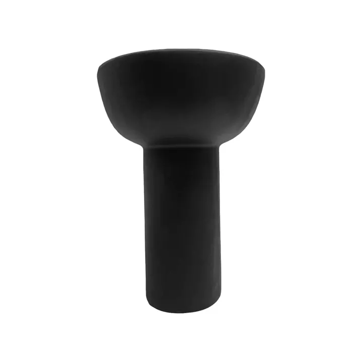 CERAMIC TABLE DECOR ELENDIL HM4602.02 MATTE BLACK Φ23.5x33Hcm.