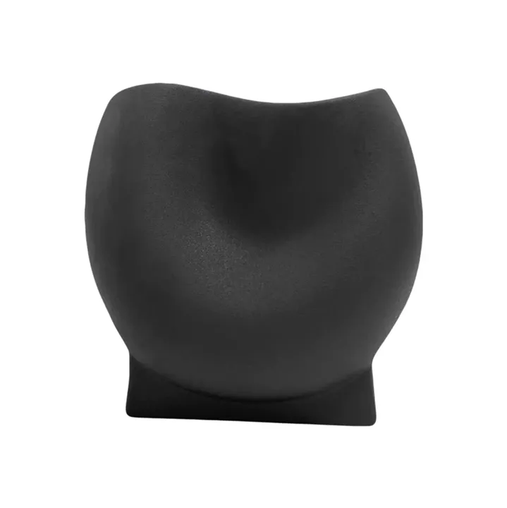 CERAMIC TABLE DECOR GLAZE HM4610.02 MATTE BLACK 26x14x25Hcm