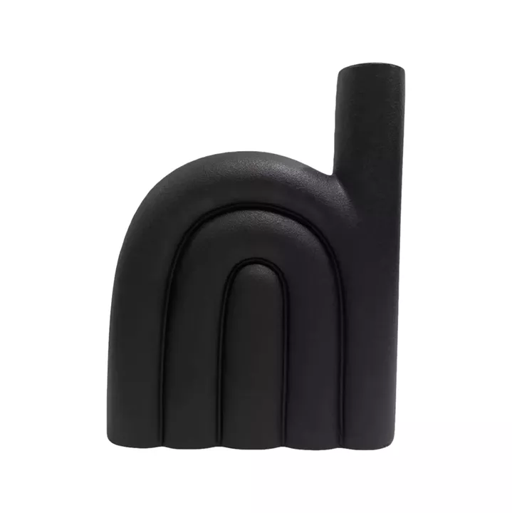 CERAMIC TABLE DECOR ARCON HM4639.02 MATTE BLACK 23.5x5.5x29.5Hcm.