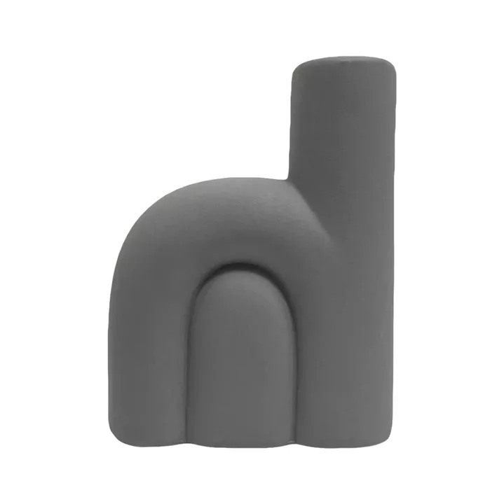 CERAMIC TABLE DECOR ARCON HM4640.03 MATTE GREY 19.5x7x24.5Hcm.