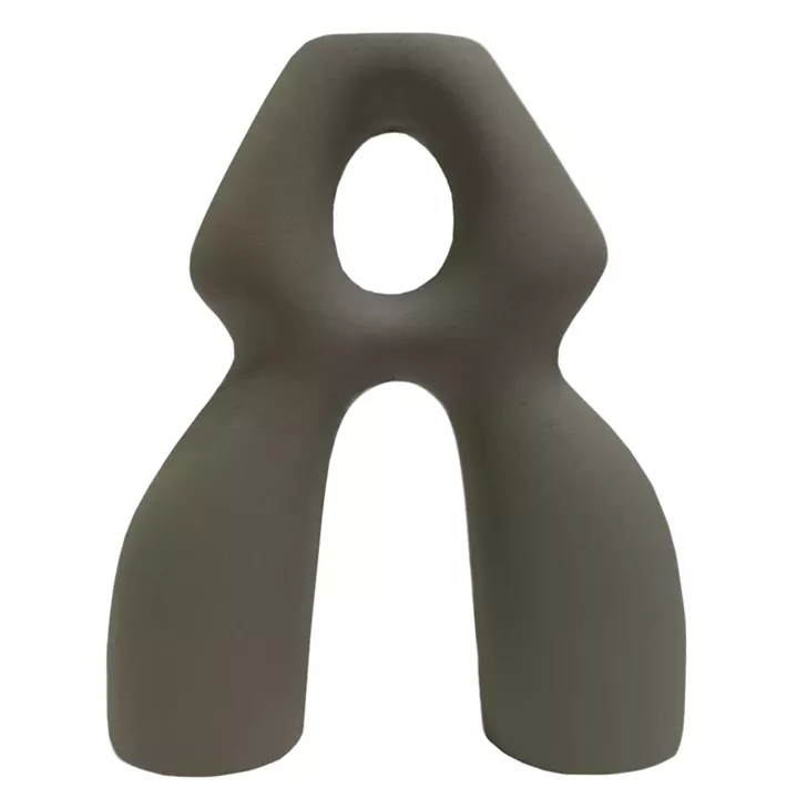 CERAMIC TABLE DECOR ISIL HM4598.03 MATTE GREY 26x9.5x29.5Hcm.