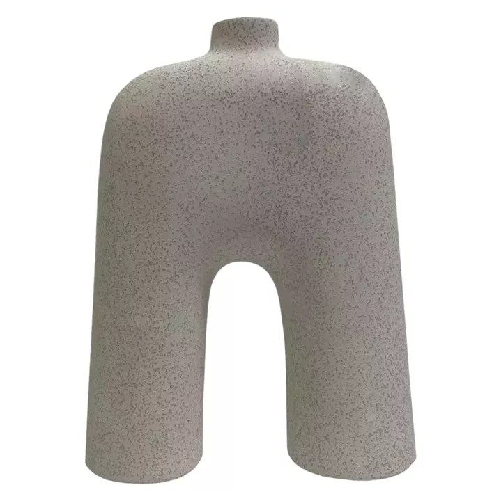 CERAMIC TABLE DECOR SERIES ISIL HM4599.01 OFF WHITE WITH CRYSTALLISATION 21x6,7x29.2Hcm.