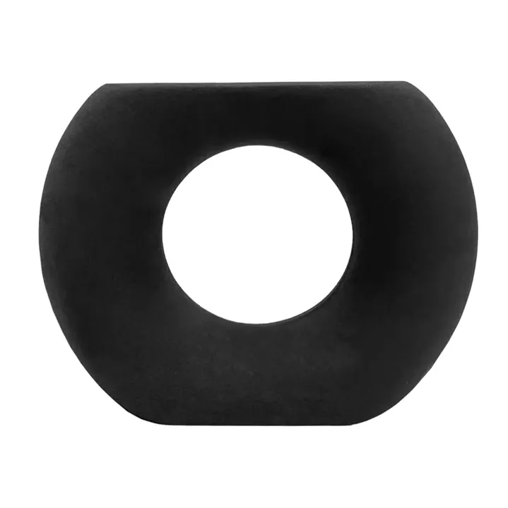 CERAMIC TABLE DECOR ELLIPTO HM4646.02 MATTE BLACK 18x6.5x14Hcm.