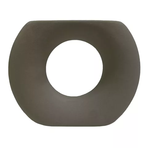 CERAMIC TABLE DECOR ELLIPTO HM4646.03 MATTE GREY 18x6.5x14Hcm.