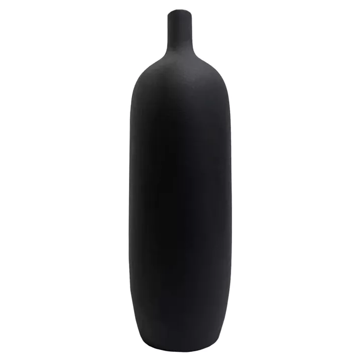 CERAMIC TABLE DECOR GALAD HM4623.02 MATTE BLACK Φ18x57Hcm.