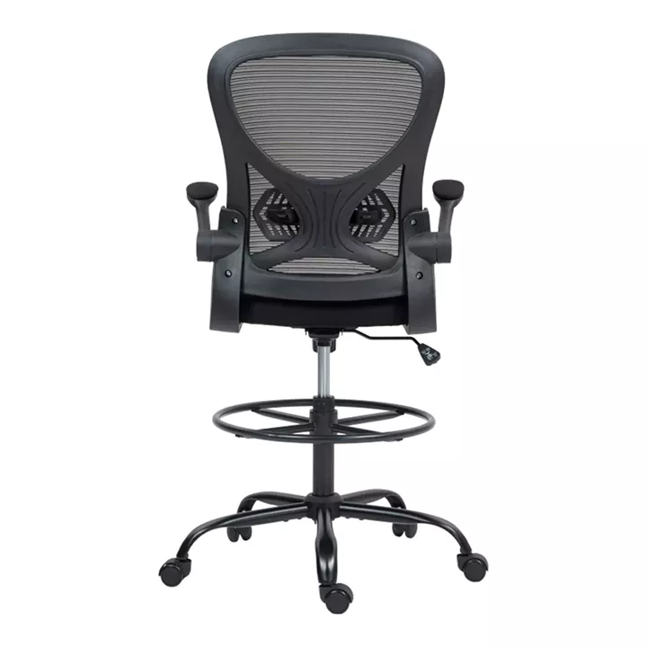 Work chair manager Derzio pakoworld mesh black fabric 62x53x131cm