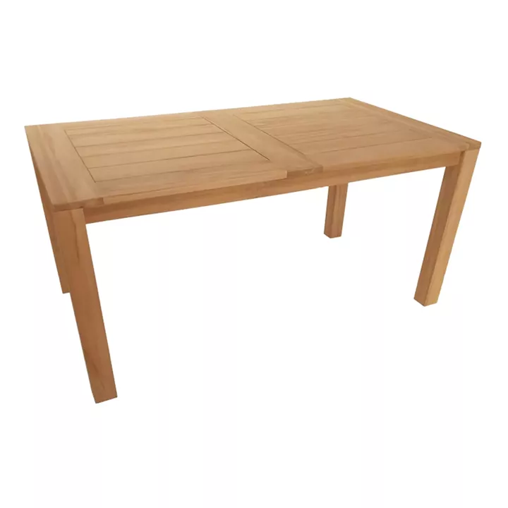 Dining table Kalie-Pablo pakoworld set of 7 pieces in natural-beige shade 160x90x76cm