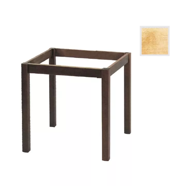 ΚΑΦΕΝΕΙΟΥ Βάση Τραπεζιού Οξιά Λυόμενη για Επιφάνεια 80x80cm, Άβαφη