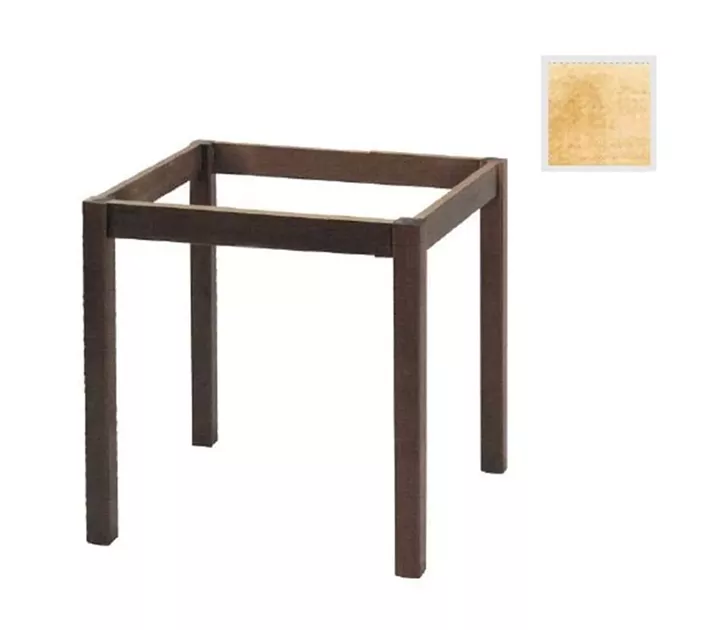 ΚΑΦΕΝΕΙΟΥ Βάση Τραπεζιού Οξιά Λυόμενη για Επιφάνεια 80x80cm, Άβαφη