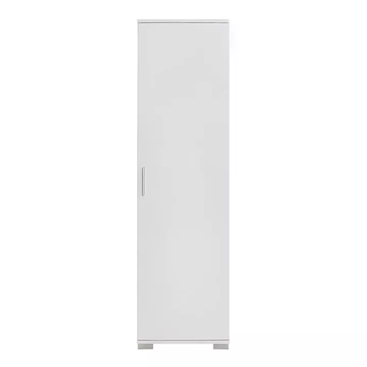 Ντουλάπι-στήλη Chad1 pakoworld λευκό gloss 45x32x169εκ