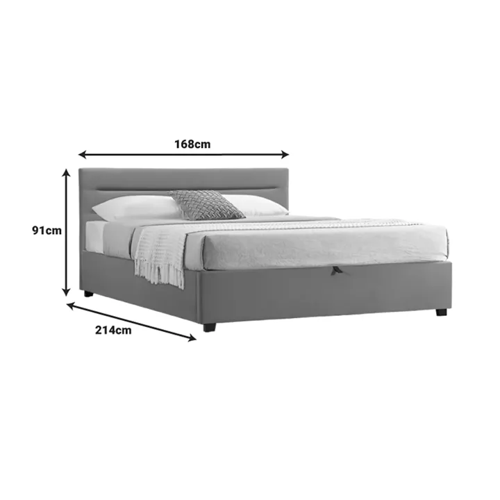 Double bed Molito pakoworld velvet in petrol color with storage160x200cm