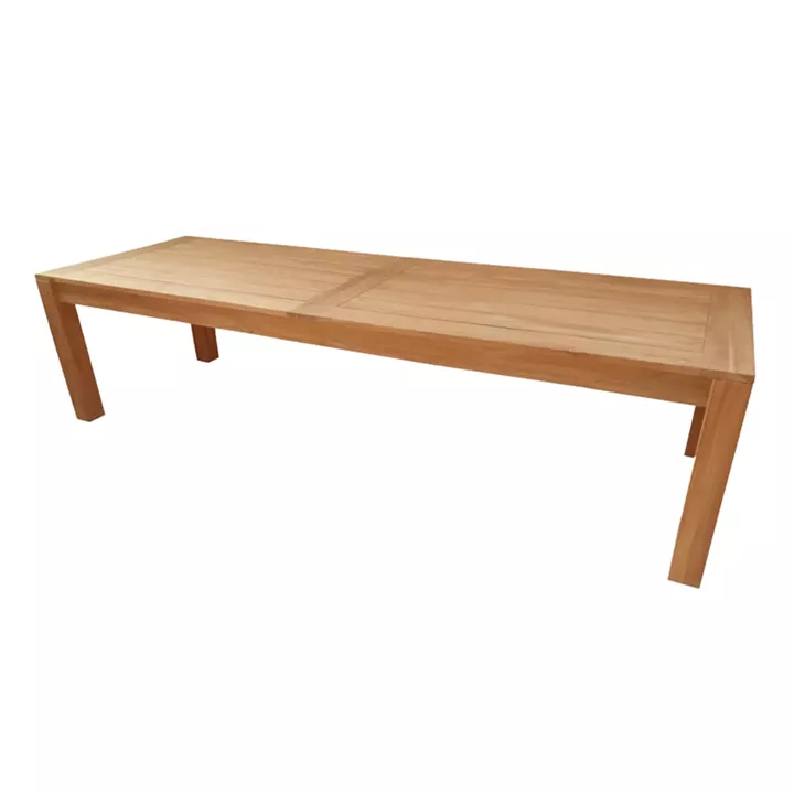 Dining table Kalie-Pablo pakoworld set of 7 pieces in natural-beige shade 240x100x76cm