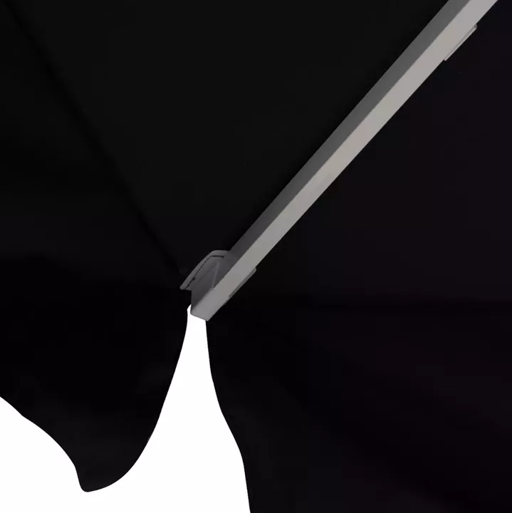 PROFESSIONAL UMBRELLA ALU TELESCOPIC HM6031.03 4x4x2,95-4Μ WITH BLACK ACRYLIC CLOTH