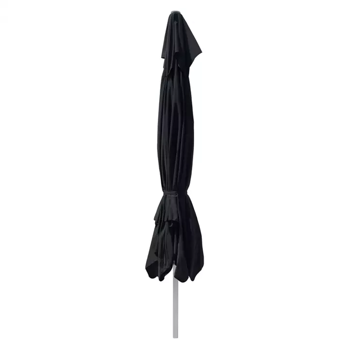 PROFESSIONAL UMBRELLA ALU TELESCOPIC HM6031.03 4x4x2,95-4Μ WITH BLACK ACRYLIC CLOTH