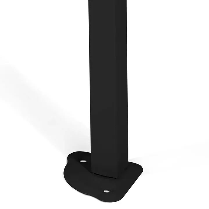 GAZEBO MATTHEW HM6312 FOLDABLE-METAL BLACK FRAME-WHITE SHADE 3x6x3,10Hm