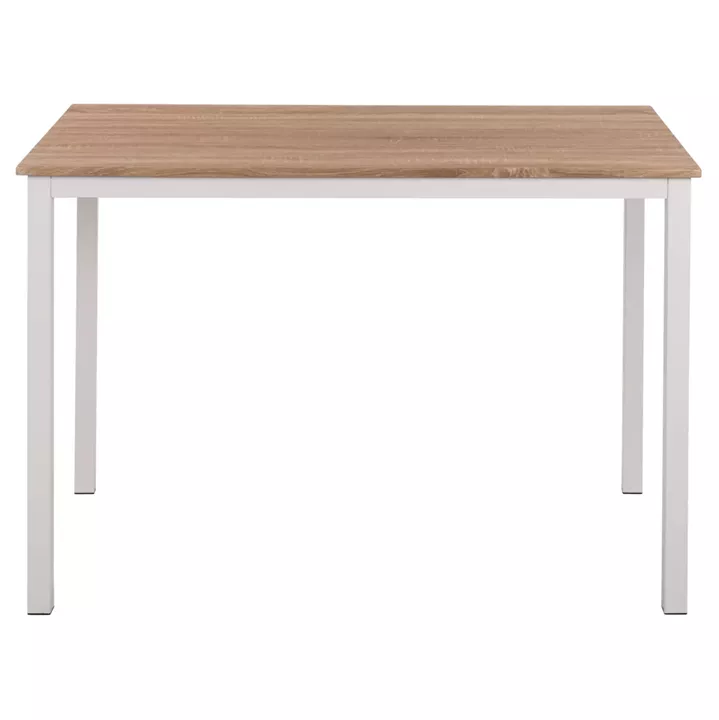 Dining Table PANYA HM8332.02, 110x70x76,Sonoma,white legs