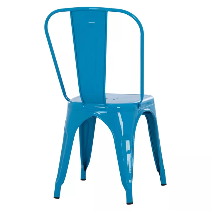 DINING CHAIR MELITA-PRO HM8641.48 METAL IN BLUE 44x47x84.5Hcm.