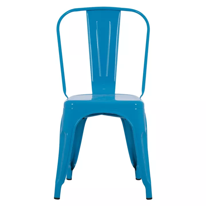 DINING CHAIR MELITA-PRO HM8641.48 METAL IN BLUE 44x47x84.5Hcm.