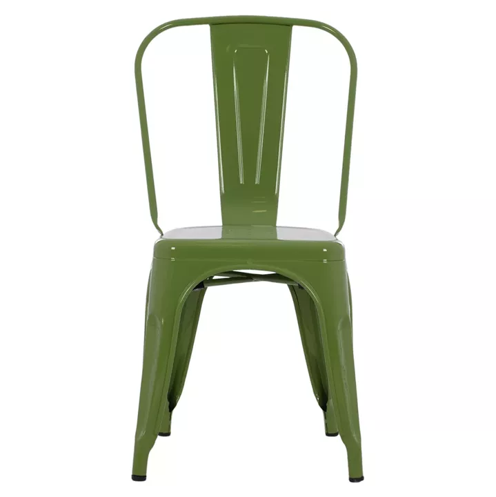 DINING CHAIR MELITA-PRO HM8641.53 METAL IN LIGHT OLIVE GREEN 44x47x84.5Hcm.
