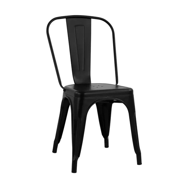 DINING CHAIR MELITA-PRO HM8641.42 METAL IN MATTE BLACK 44x47x84.5Hcm.