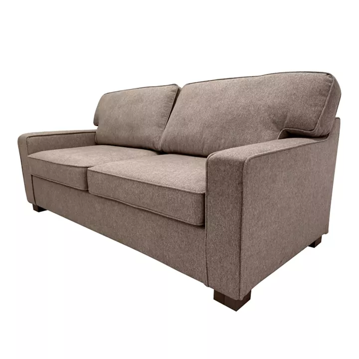 Sofa-bed two-seater Polaris pakoworld fabric in beige color 181x91x83cm