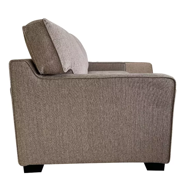 Sofa-bed two-seater Polaris pakoworld fabric in beige color 181x91x83cm