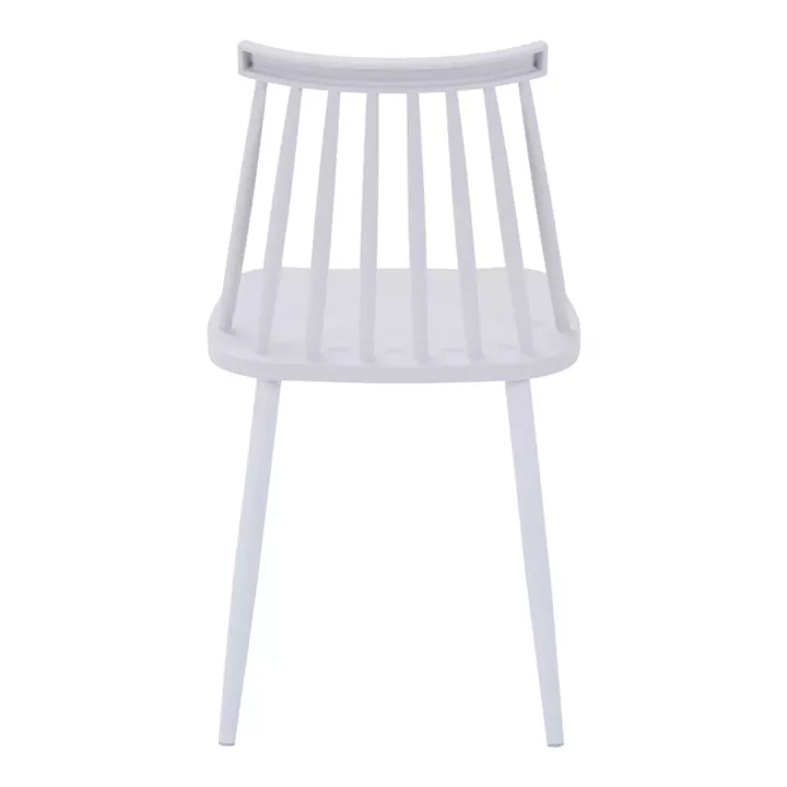 Chair Aurora I pakoworld pp in white shade-white metallic leg 43x48x79cm