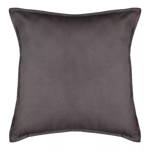 Deco cushion Glober pakoworld in dark grey color 45x45cm