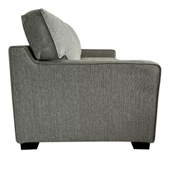 Sofa-bed two-seater Polaris pakoworld fabric in khaki color 181x91x83cm