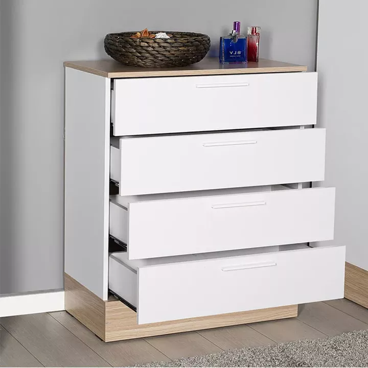 Pelita pakoworld chest of drawers in white-oak 72x40x88cm