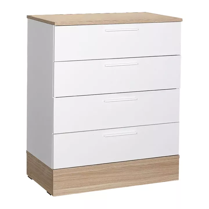Pelita pakoworld chest of drawers in white-oak 72x40x88cm