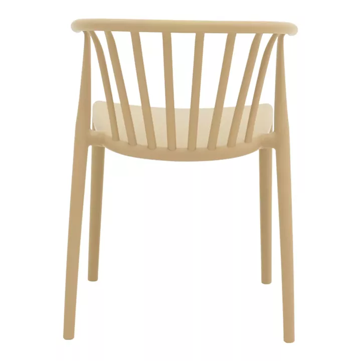 Πολυθρόνα Zelma pakoworld pp σε cappucino απόχρωση 55x53x73εκ