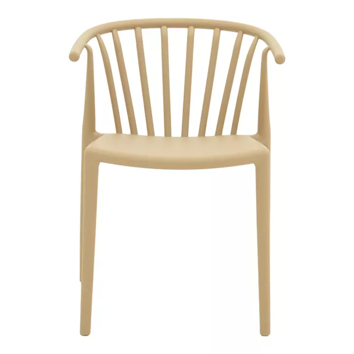 Πολυθρόνα Zelma pakoworld pp σε cappucino απόχρωση 55x53x73εκ
