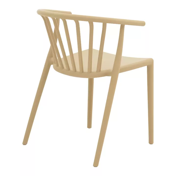 Πολυθρόνα Zelma pakoworld pp σε cappucino απόχρωση 55x53x73εκ