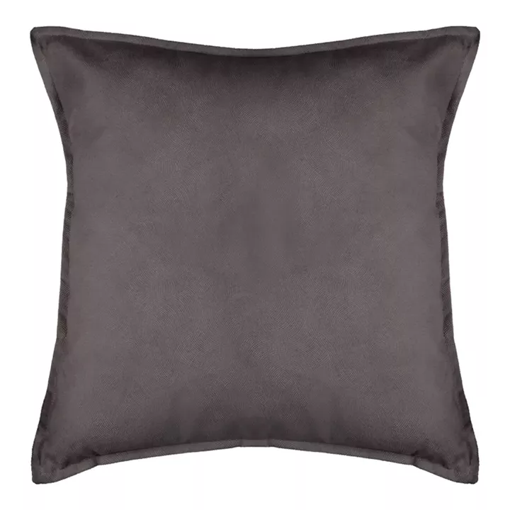 Deco cushion Derfon pakoworld in dark grey color 55x55cm