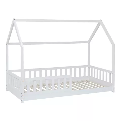 Children's bed Sleepy pakoworld pine wood in white color 90x190cm