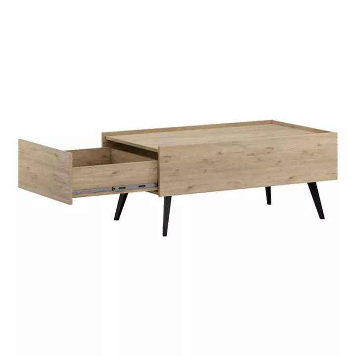 Coffee table with drawerTema pakoworld in oak shade 103x60x44cm