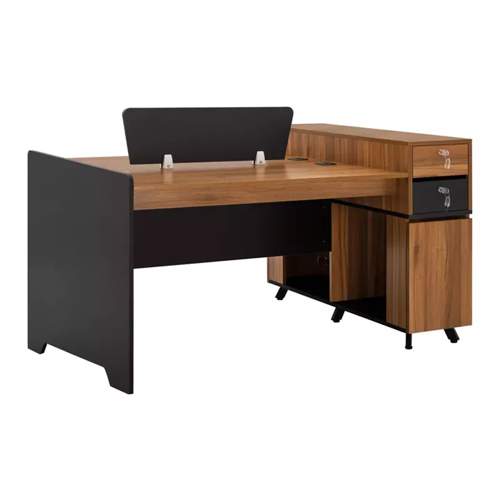 Professional workstation desk for 2 People Supreme HM2374 154x120x89cm