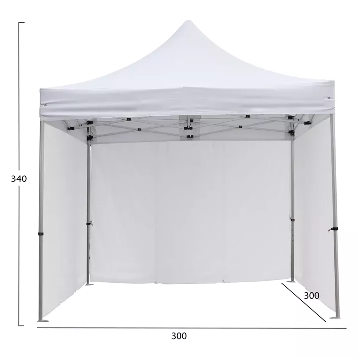 GAZEBO ΕΠΑΓΓΕΛΜΑΤΙΚΟ ΒΑΡΕΩΣ ΤΥΠΟΥ CRESSEN HM21097.01 ΠΤΥΣΣΟΜΕΝΟ ΑΛΟΥΜΙΝΙΟΥ 3x3x3,4Yεκ
