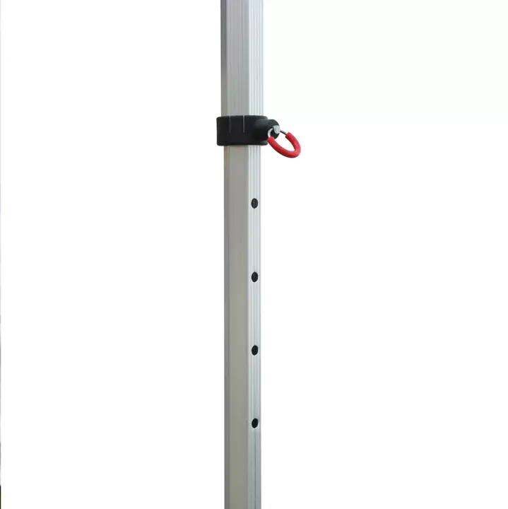 GAZEBO HEAVY DUTY WITH SIDEWALL SHADES CRESSEN HM21099 FOLDABLE-ALUMINUM SILVER FRAME-WHITE 3x6x3.4Hm