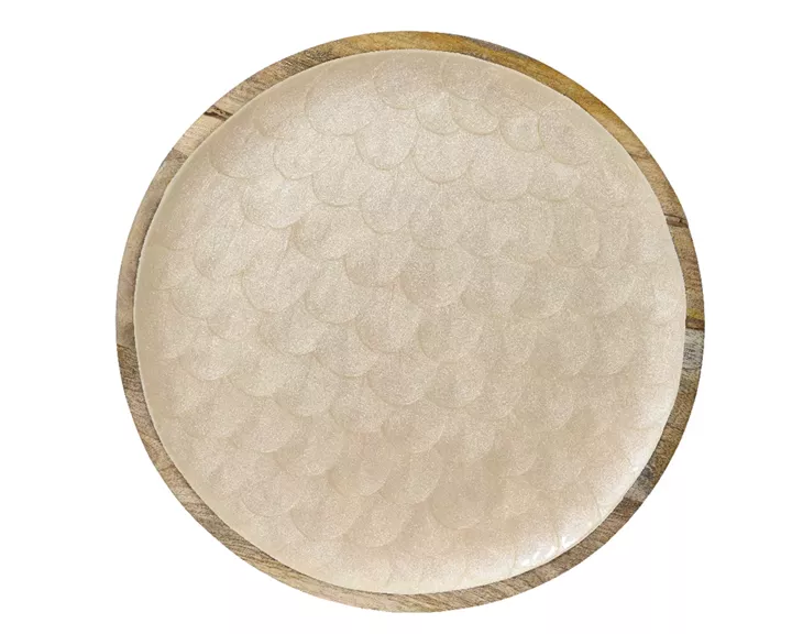 Beauty Home Διακοσμητικός Δίσκος από Ξύλο Μάνγκο 48 cm