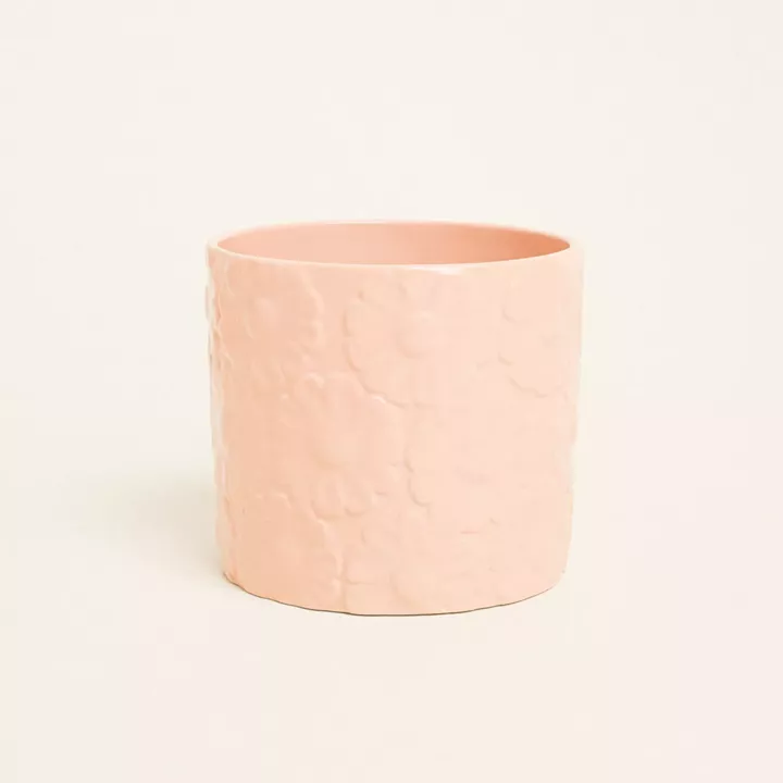 Beauty Home Κασπώ Πήλινο με Ανάγλυφο Σχέδιο Λουλουδιών
 12.8cm x 13.1cm      