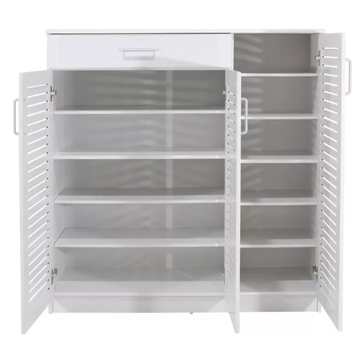 Shoe cabinet Sante pakoworld 30 pairs white 120x37x123cm