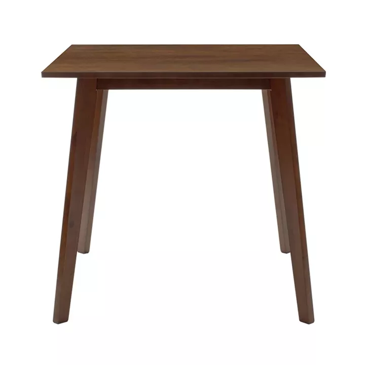Dining table Benson pakoworld MDF - venner in walnut color 80x80x75cm