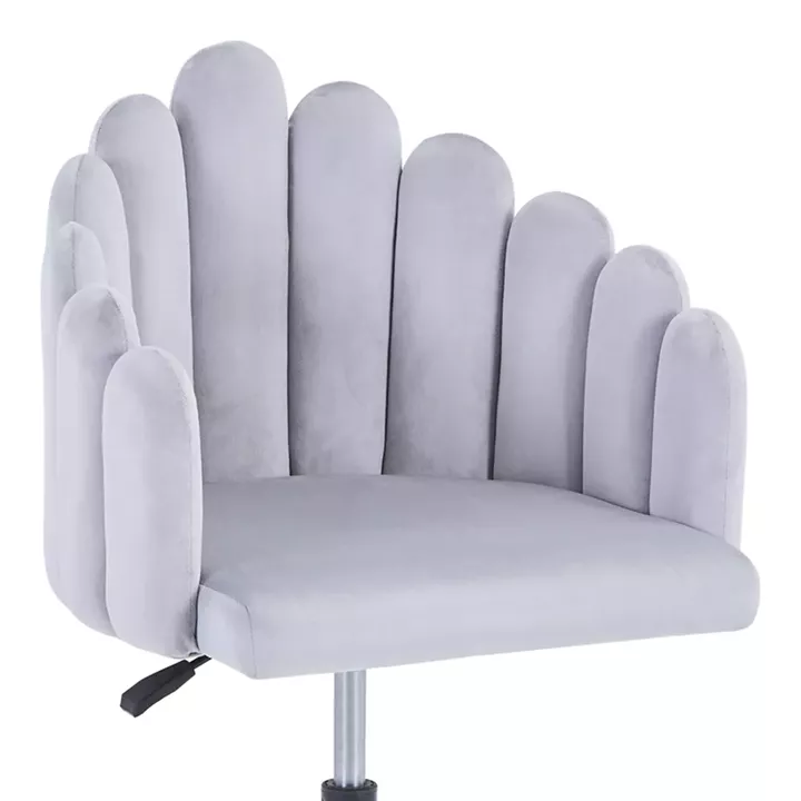 Swivel work chair Manole pakoworld grey fabric 58x44x90cm