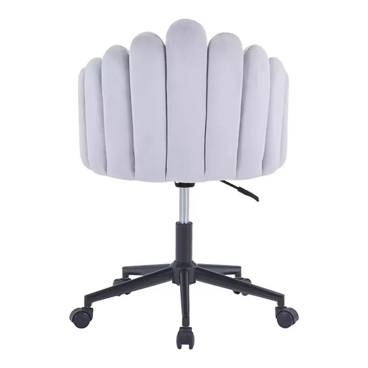 Swivel work chair Manole pakoworld grey fabric 58x44x90cm