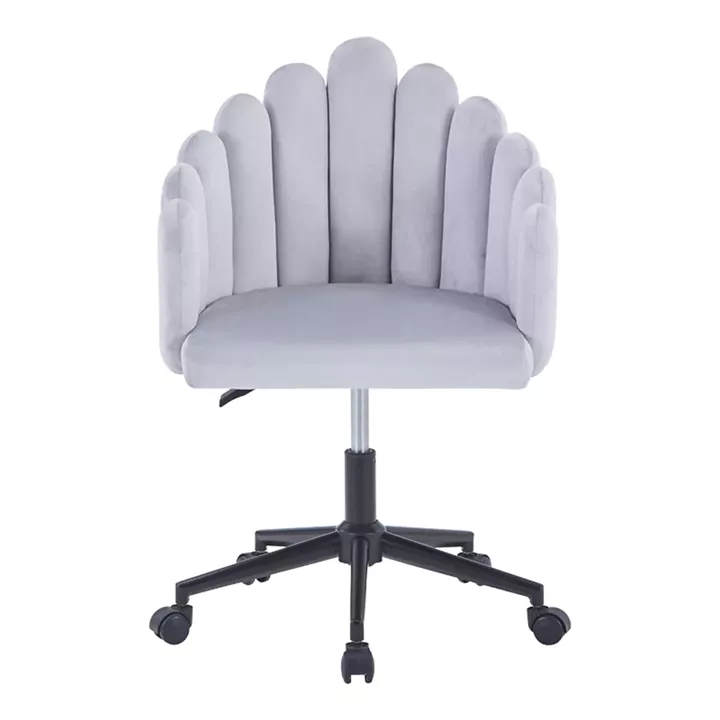 Swivel work chair Manole pakoworld grey fabric 58x44x90cm