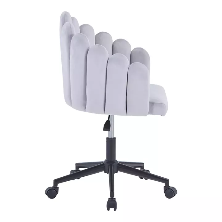 Swivel work chair Manole pakoworld grey fabric 58x44x90cm
