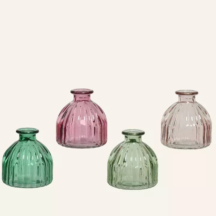 Beauty Home ΒΑΖΟ ΓΥΑΛΙΝΟ ΡΕΤΡΟ 8 x 8,5 cm      