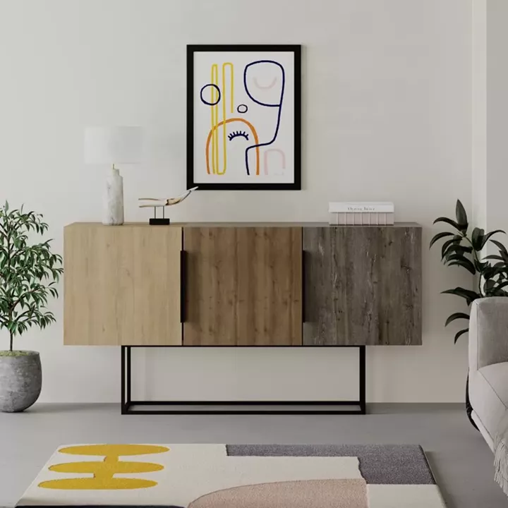 Buffet Estella pakoworld natural-walnut 150x42x79.5cm